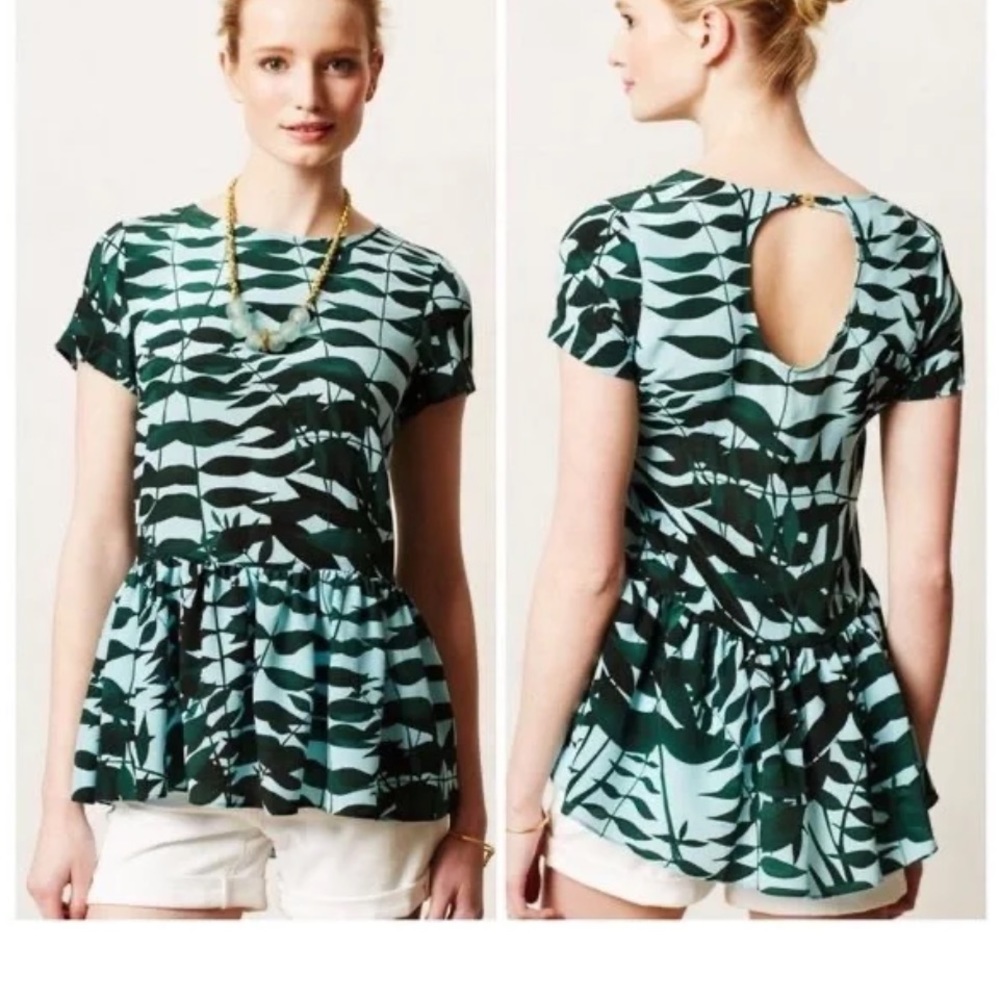 Anthropologie Silk Top